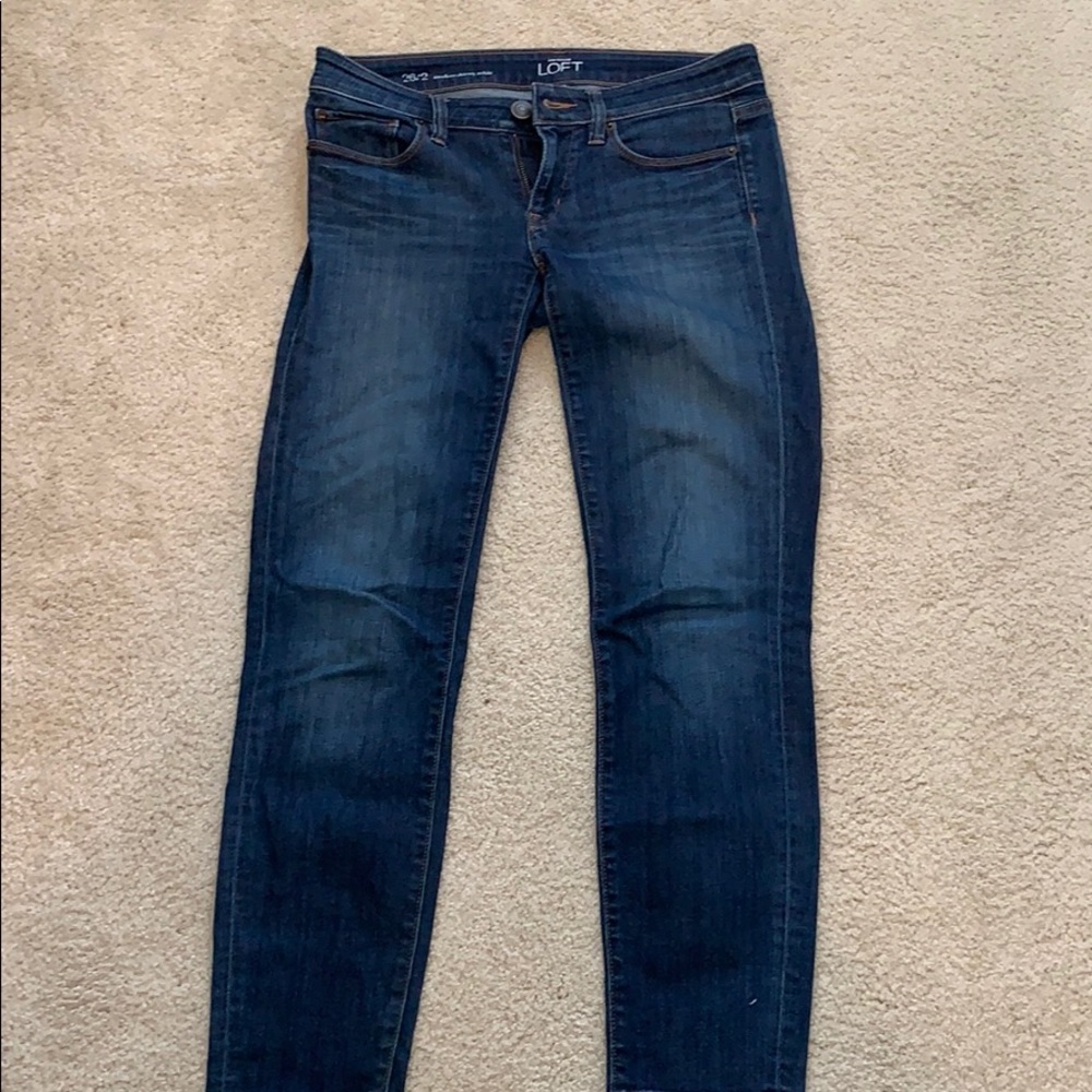 Loft modern skinny ankle jeans